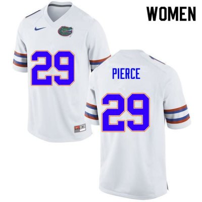 Women's Florida Gators #29 Dameon Pierce NCAA Nike White Authentic Stitched College Football Jersey PKB3562OW